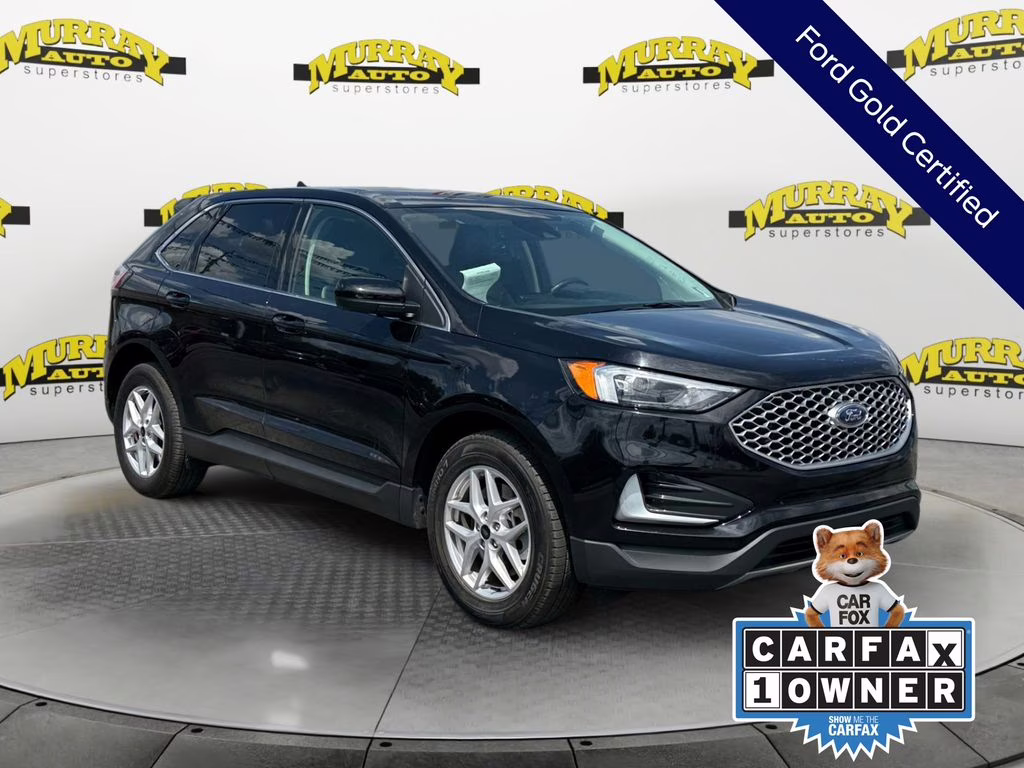 2024 Agate Black Metallic Ford Edge SEL AWD SUV