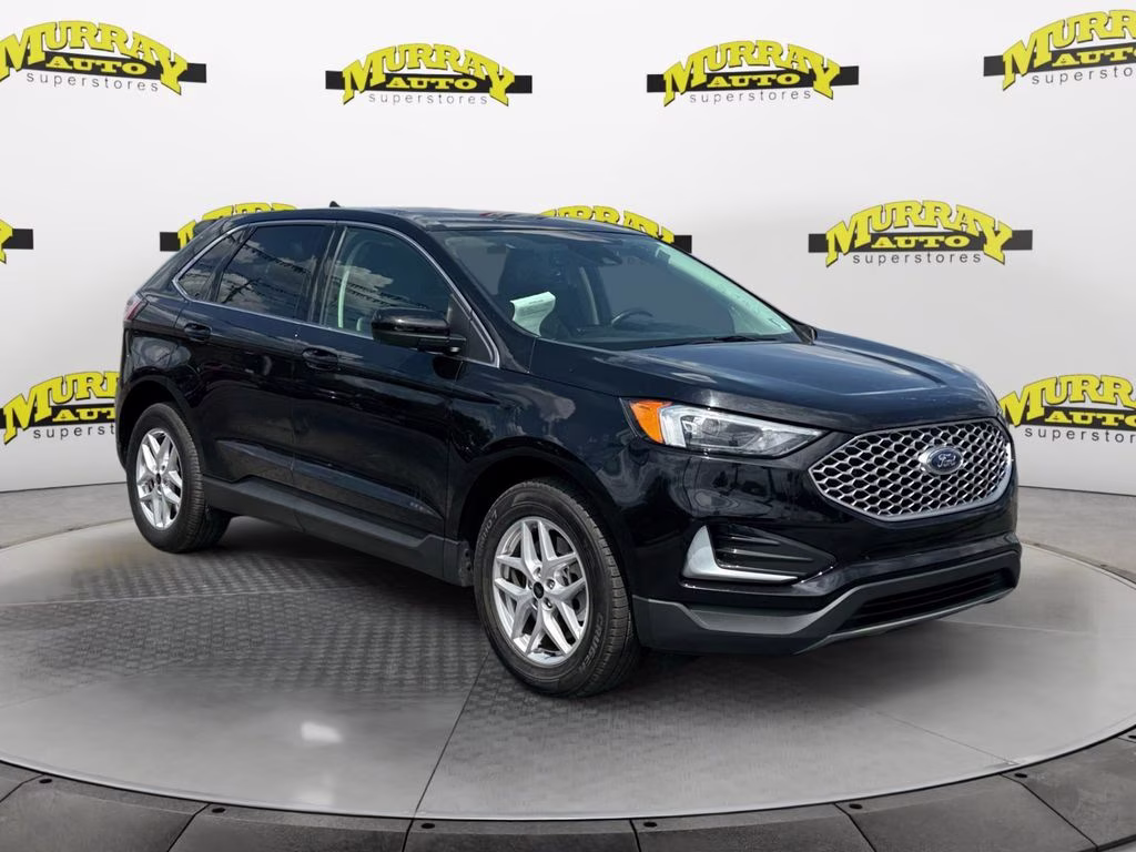 2024 Agate Black Metallic Ford Edge SEL AWD SUV