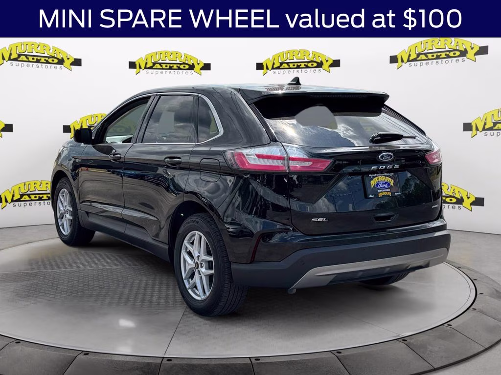 2024 Agate Black Metallic Ford Edge SEL AWD SUV