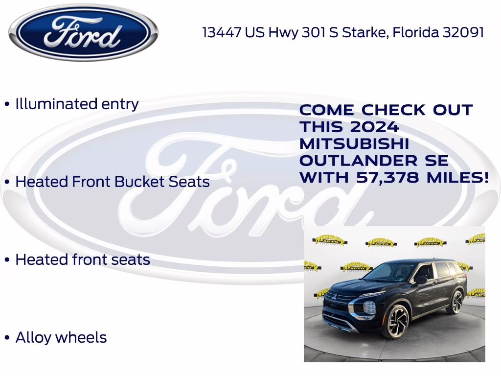 2024 Black Diamond Mitsubishi Outlander SE FWD SUV