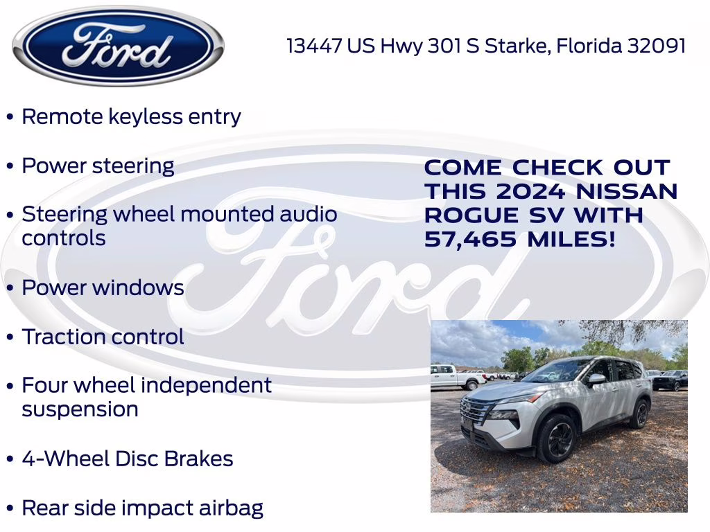 2024 Brilliant Silver Metallic Nissan Rogue SV AWD SUV