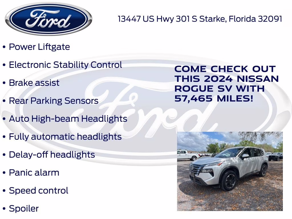 2024 Brilliant Silver Metallic Nissan Rogue SV AWD SUV