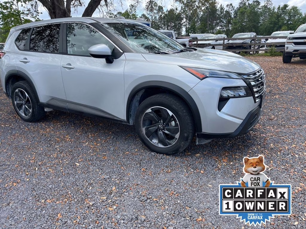 2024 Brilliant Silver Metallic Nissan Rogue SV AWD SUV