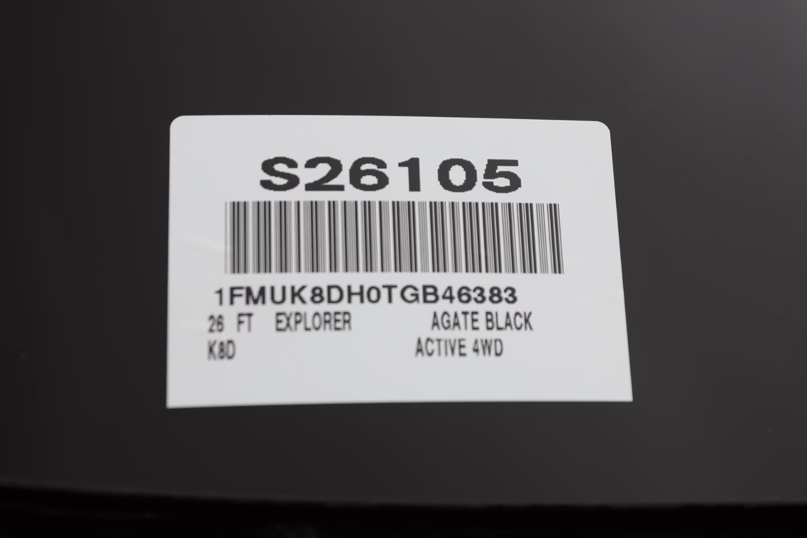 2026 Agate Black Metallic Ford Explorer Active w/200A Pkg 4X4 SUV