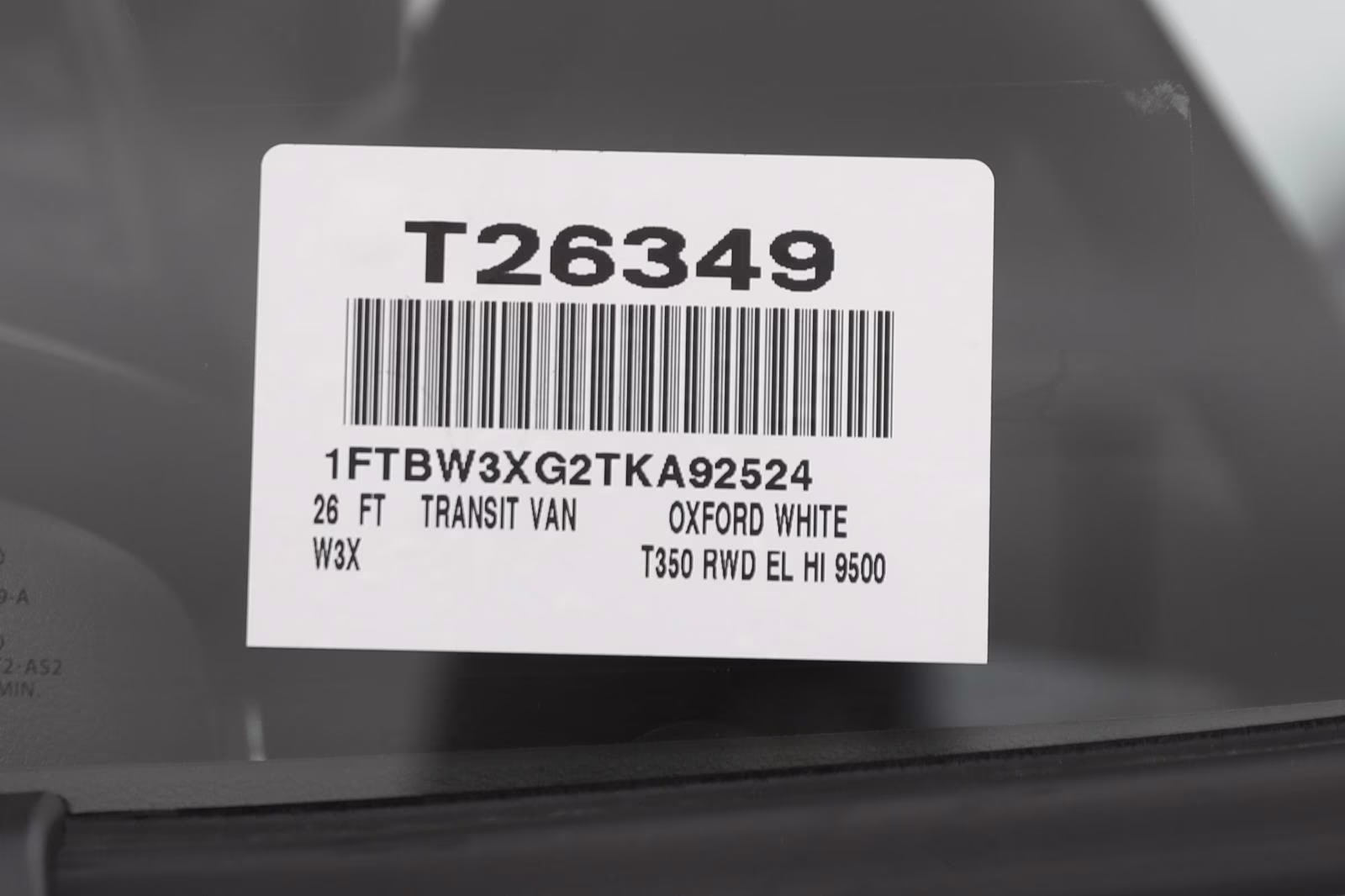 2026 Oxford White Ford Transit Cargo Van RWD Van