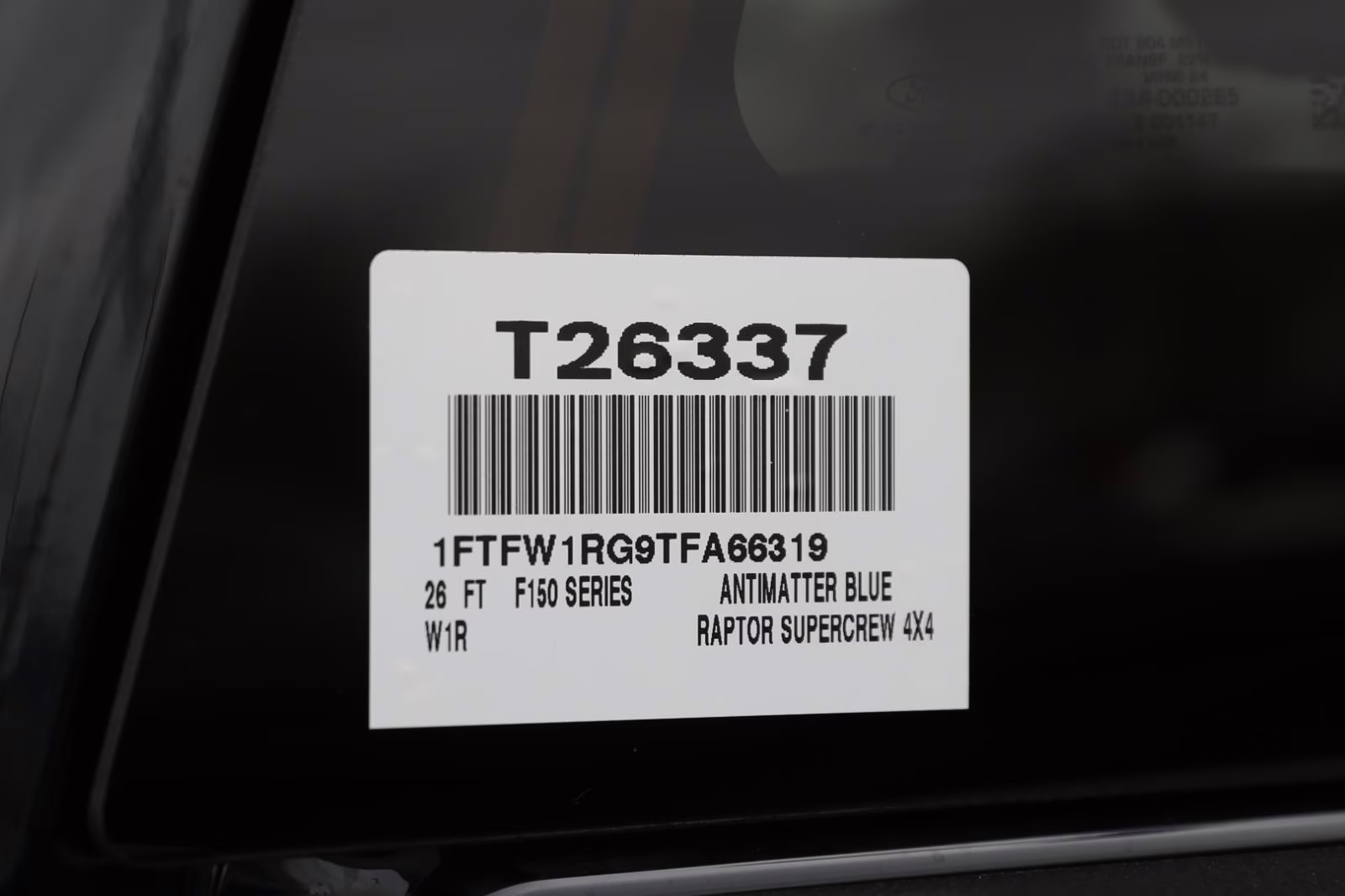 2026 Antimatter Blue Metallic Ford F-150 Raptor 4X4 Truck