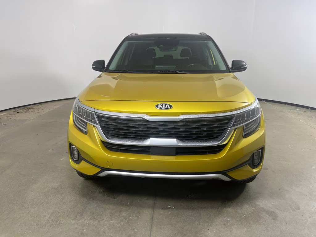 2021 Starbright Yellow/Black Roof Kia Seltos SX AWD SUV