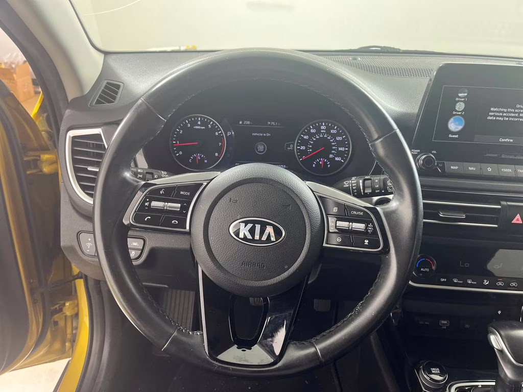 2021 Starbright Yellow/Black Roof Kia Seltos SX AWD SUV