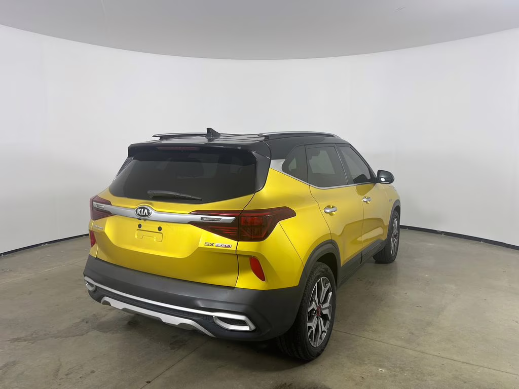 2021 Starbright Yellow/Black Roof Kia Seltos SX AWD SUV
