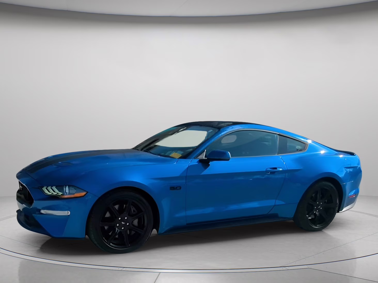 2020 Velocity Blue Metallic Ford Mustang GT Premium RWD Coupe