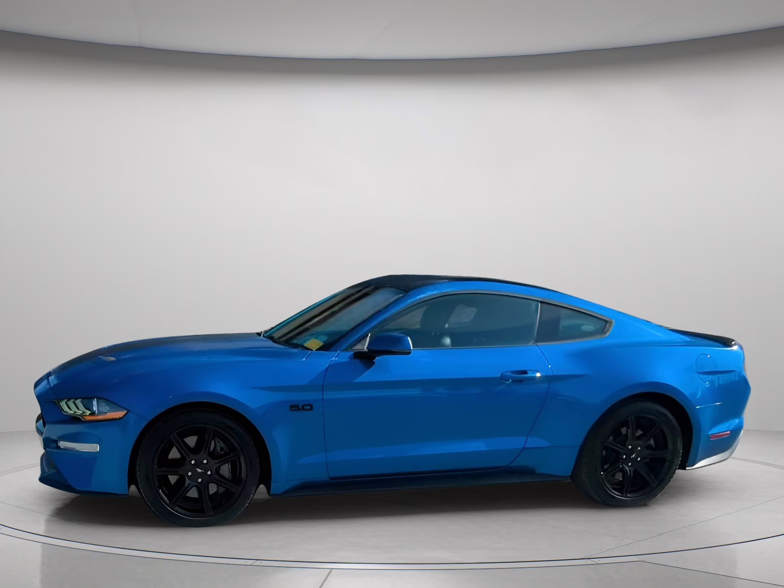2020 Velocity Blue Metallic Ford Mustang GT Premium RWD Coupe