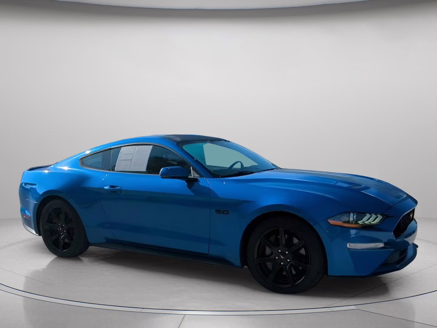 2020 Velocity Blue Metallic Ford Mustang GT Premium RWD Coupe