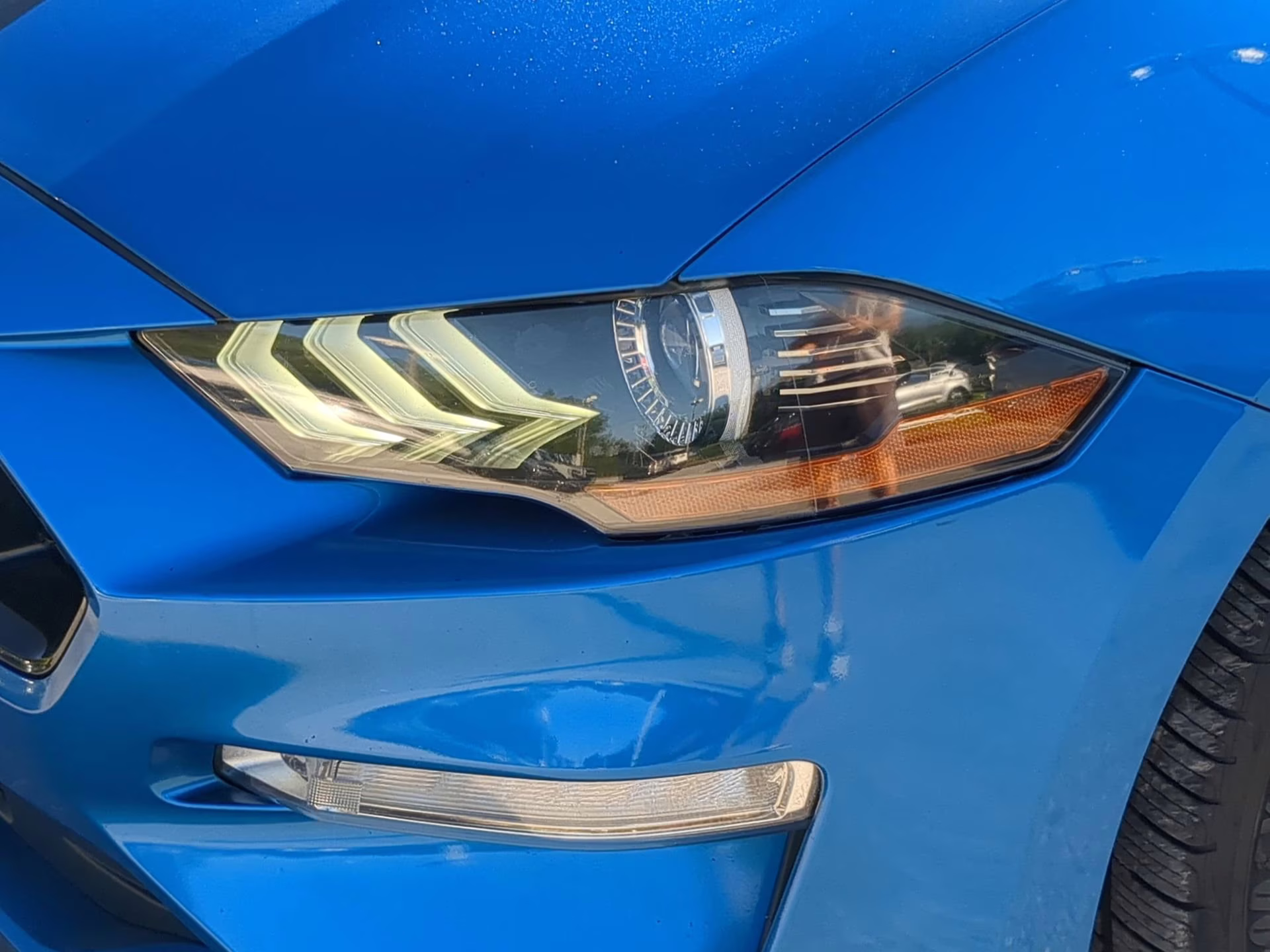 2020 Velocity Blue Metallic Ford Mustang GT Premium RWD Coupe