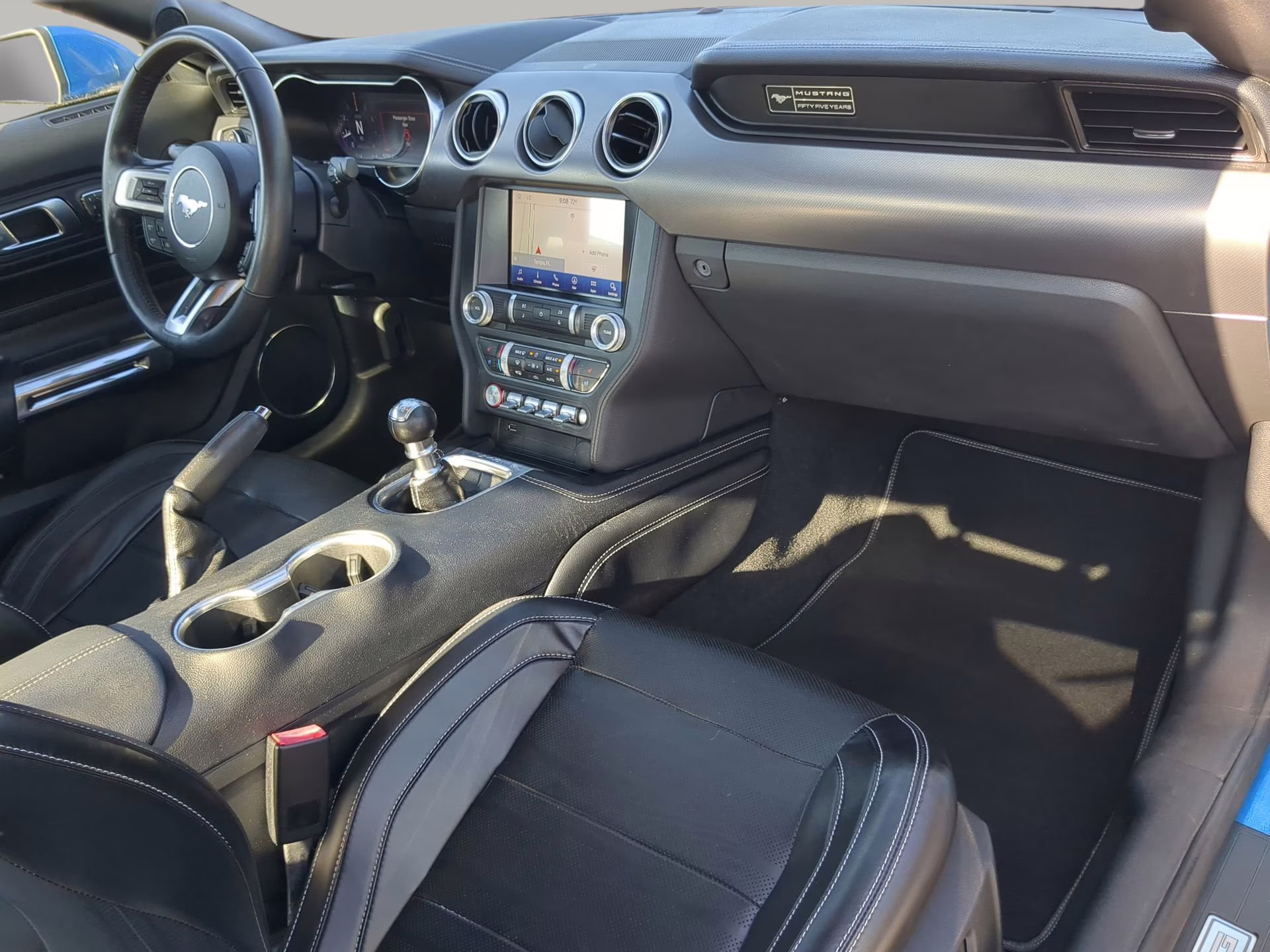 2020 Velocity Blue Metallic Ford Mustang GT Premium RWD Coupe