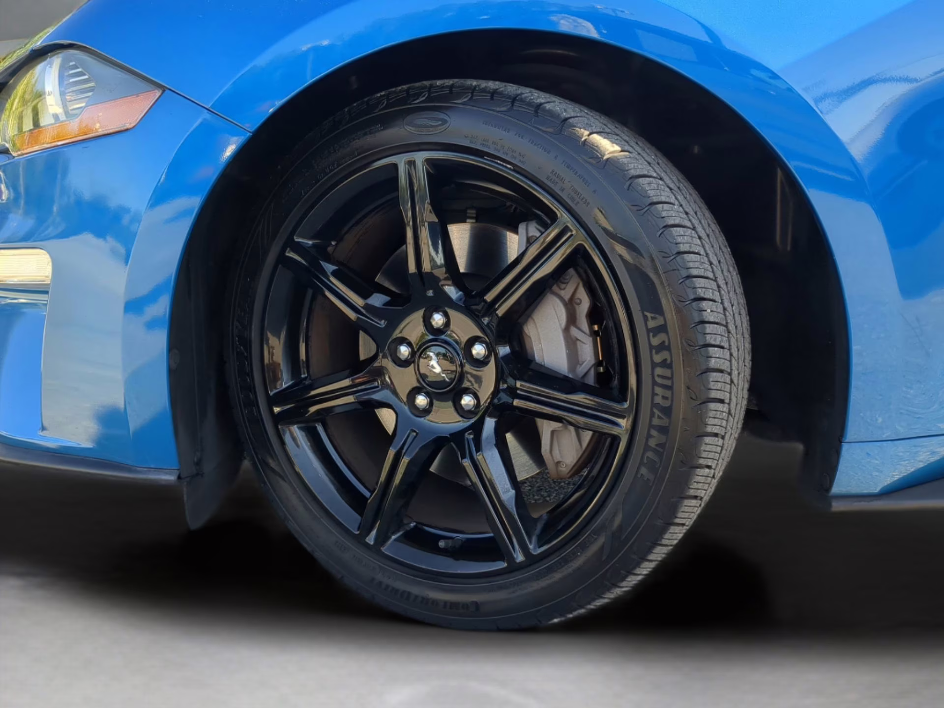 2020 Velocity Blue Metallic Ford Mustang GT Premium RWD Coupe