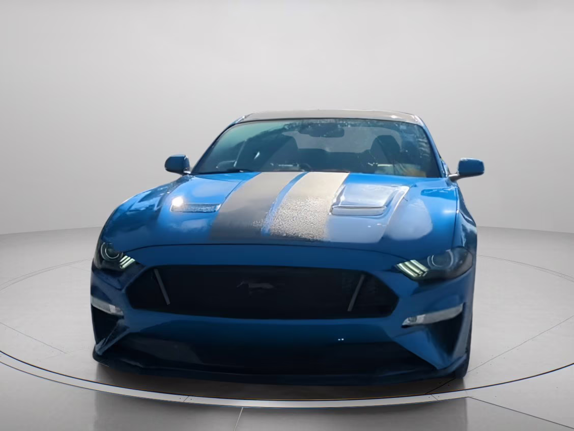 2020 Velocity Blue Metallic Ford Mustang GT Premium RWD Coupe