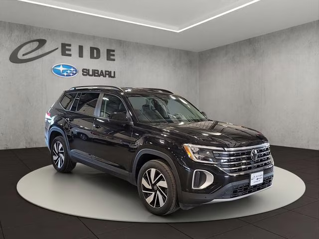 2025 Deep Black Pearl Volkswagen Atlas 2.0T SE w/Technology AWD SUV