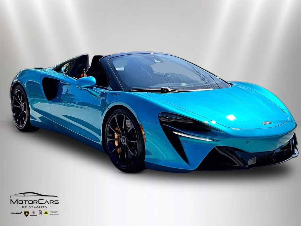 2026 Belize Blue McLaren Artura Spider RWD Convertible
