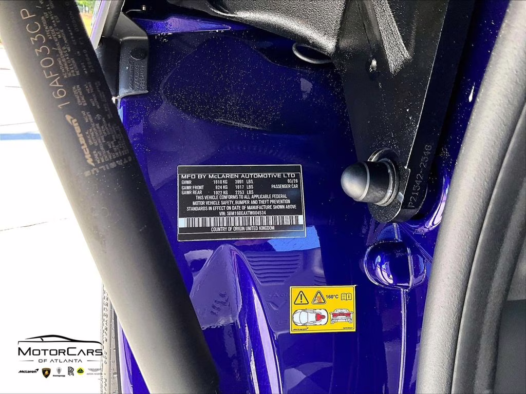 2026 Lantana Purple McLaren Artura Spider RWD Convertible