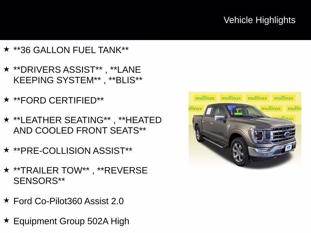 2023 Stone Gray Metallic Ford F-150 Lariat 4X4 Truck
