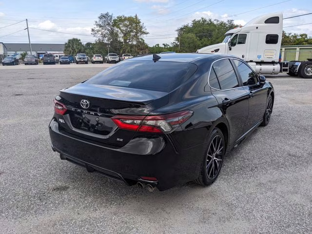 2024 Midnight Black Metallic Toyota Camry SE FWD Sedan