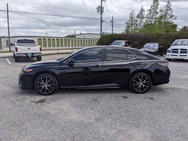2024 Midnight Black Metallic Toyota Camry SE FWD Sedan