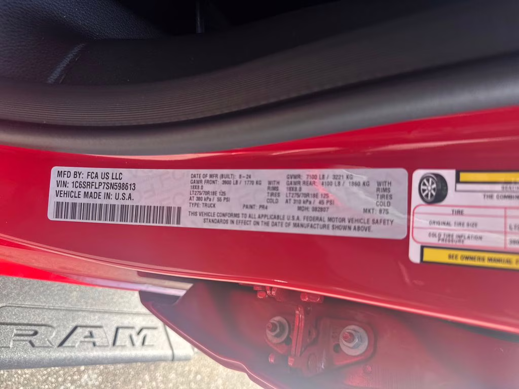 2025 Flame Red Clearcoat Ram 1500 Rebel 4X4 Truck