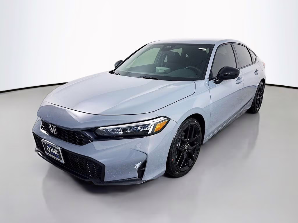 2026 Urban Gray Pearl Honda Civic Sport FWD Hatchback