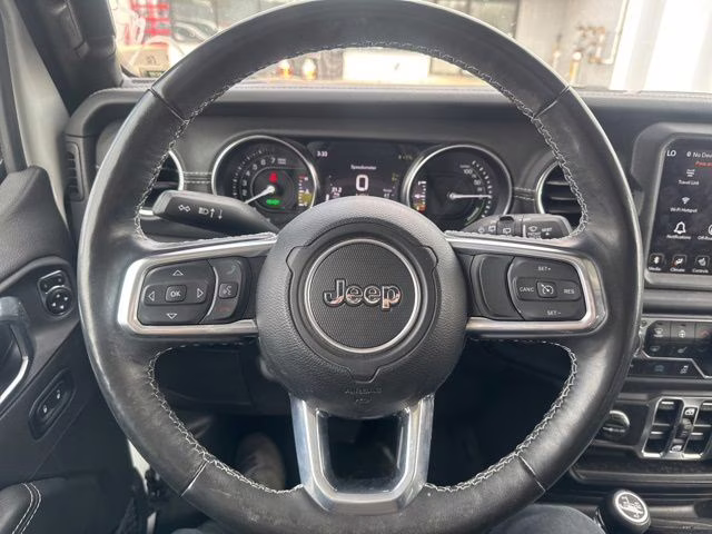 2023 Bright White Clearcoat Jeep Wrangler Sahara 4xe 4X4 SUV