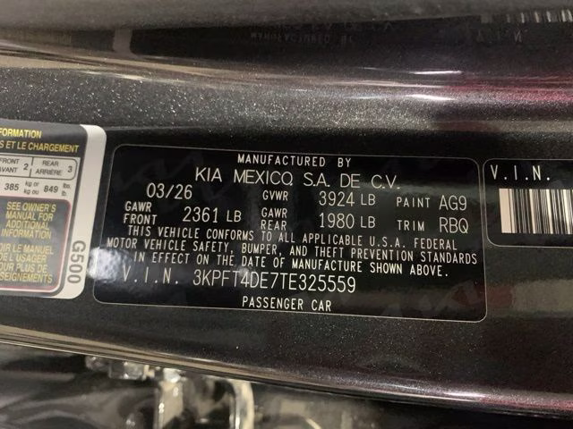 2026 Interstellar Gray Kia K4 LXS FWD Sedan