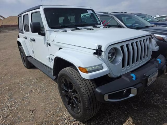 Used 2023 Jeep Wrangler 4xe Sahara 4XE with VIN 1C4JJXP66PW553280 for sale in Waite Park, Minnesota