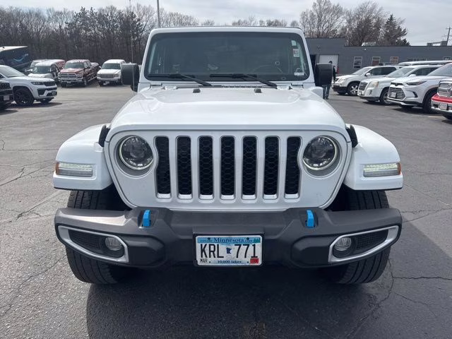 2023 Bright White Clearcoat Jeep Wrangler Sahara 4xe 4X4 SUV