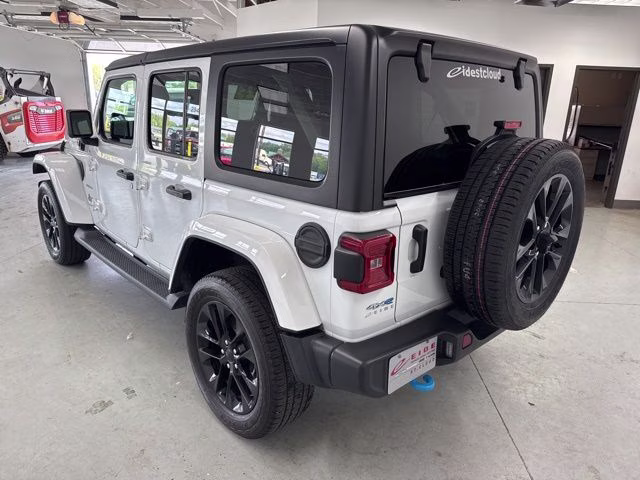2023 Bright White Clearcoat Jeep Wrangler Sahara 4xe 4X4 SUV