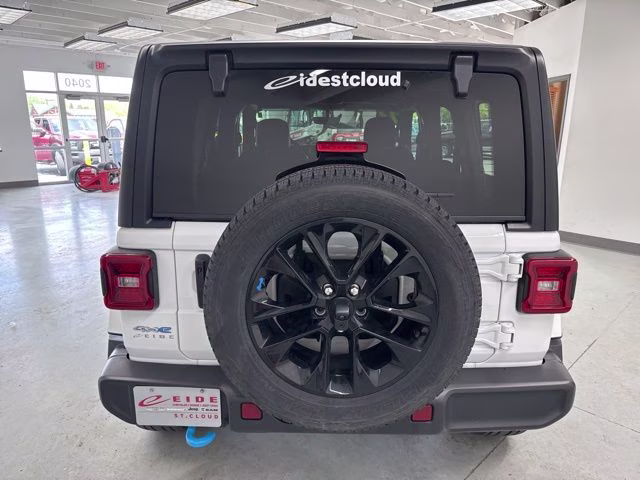 2023 Bright White Clearcoat Jeep Wrangler Sahara 4xe 4X4 SUV