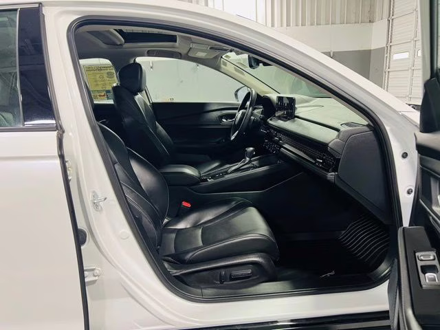 2023 White Honda Accord Hybrid Touring FWD Sedan