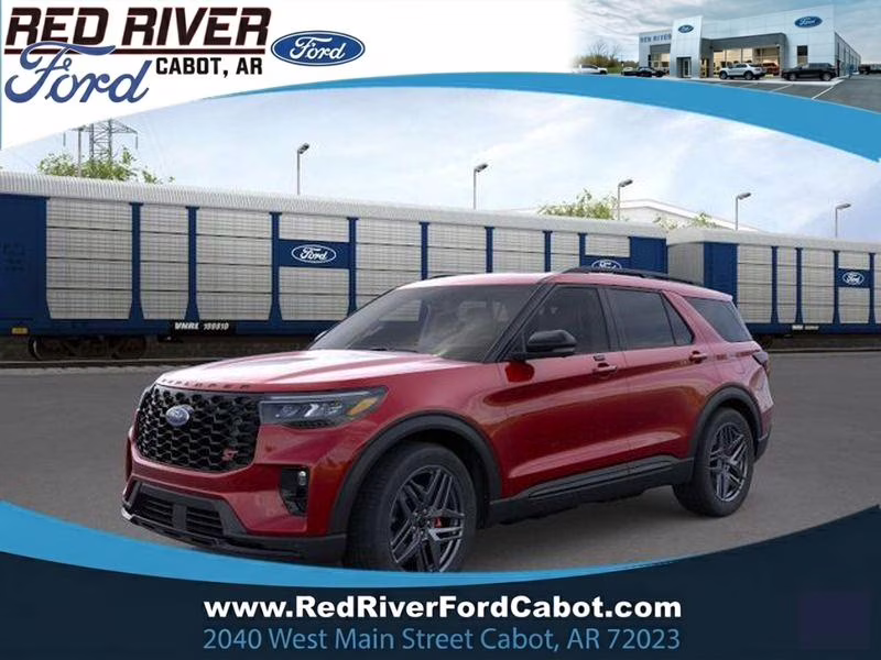 2026 Rapid Red Metallic Tinted Clearcoat Ford Explorer ST 4X4 SUV