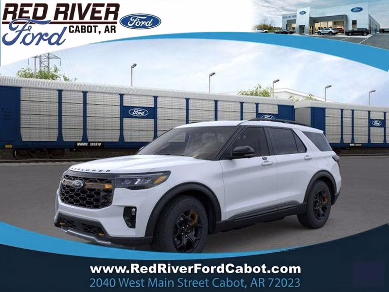 2026 Space White Metallic Ford Explorer Tremor 4X4 SUV
