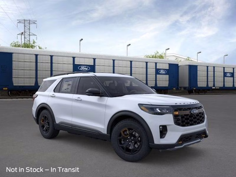 2026 Space White Metallic Ford Explorer Tremor 4X4 SUV