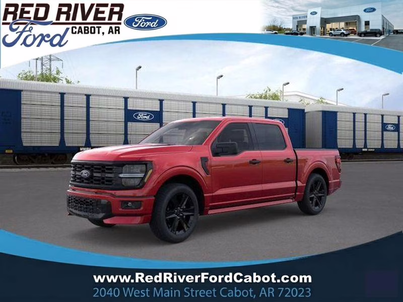 2026 Ruby Red Metallic Tinted Clearcoat Ford F-150 STX 4X4 Truck