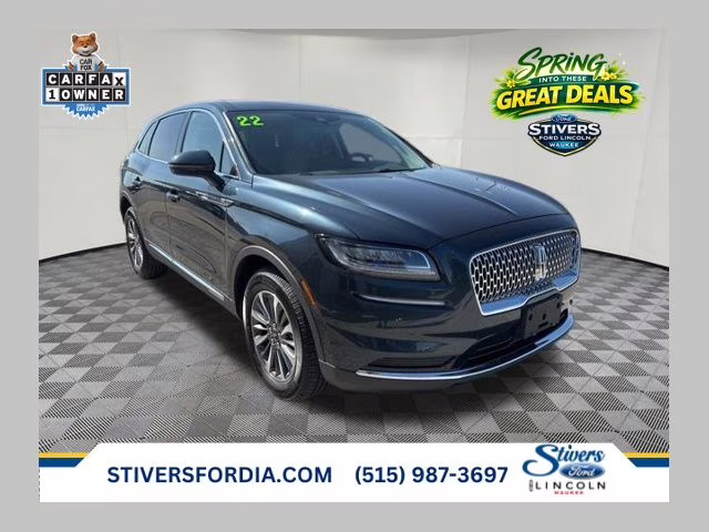 2022 Flight Blue Metallic Clearcoat Lincoln Nautilus Standard AWD SUV