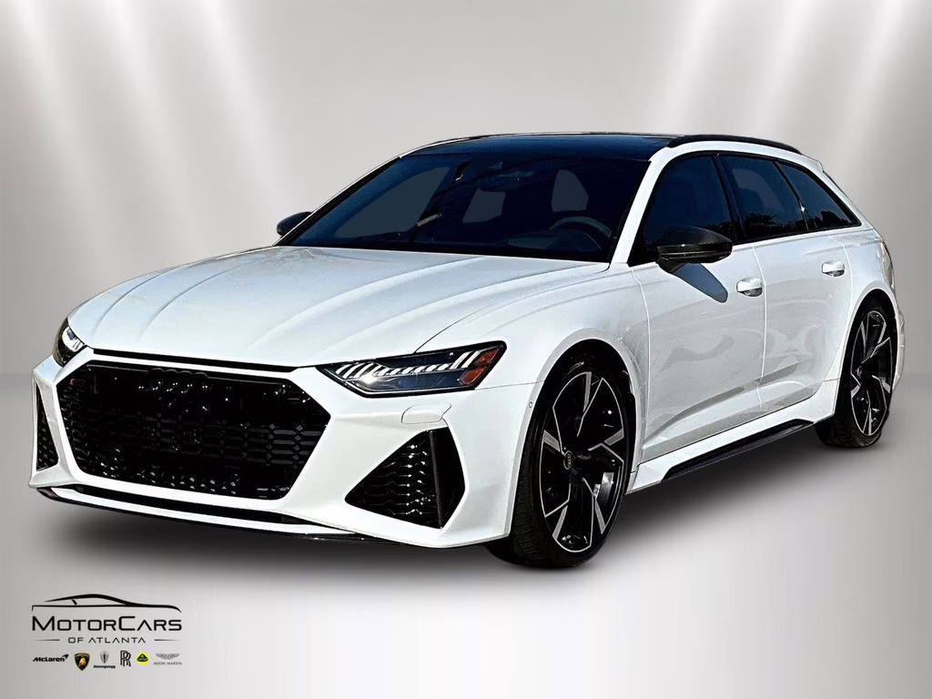 2022 Glacier White Metallic Audi RS 6 4.2 Carbon Optic and RS Design Package AWD Crossover