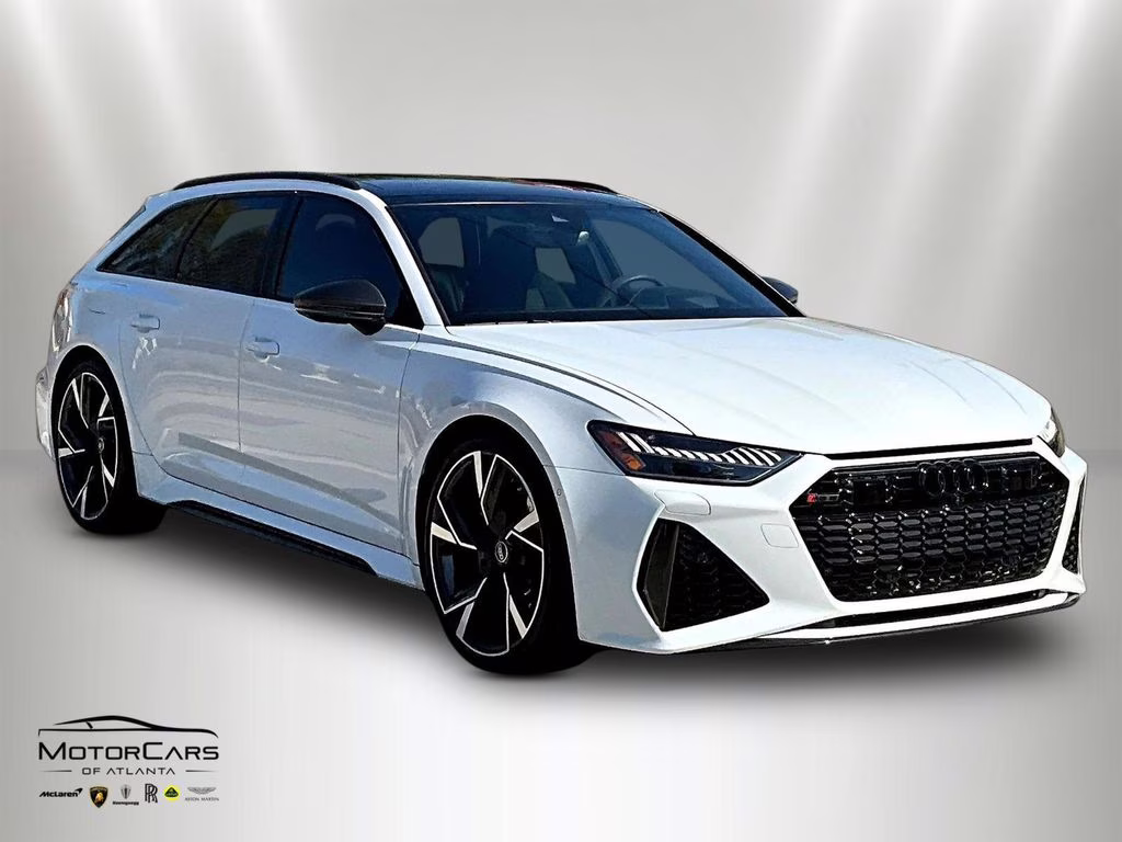 2022 Glacier White Metallic Audi RS 6 4.2 Carbon Optic and RS Design Package AWD Crossover