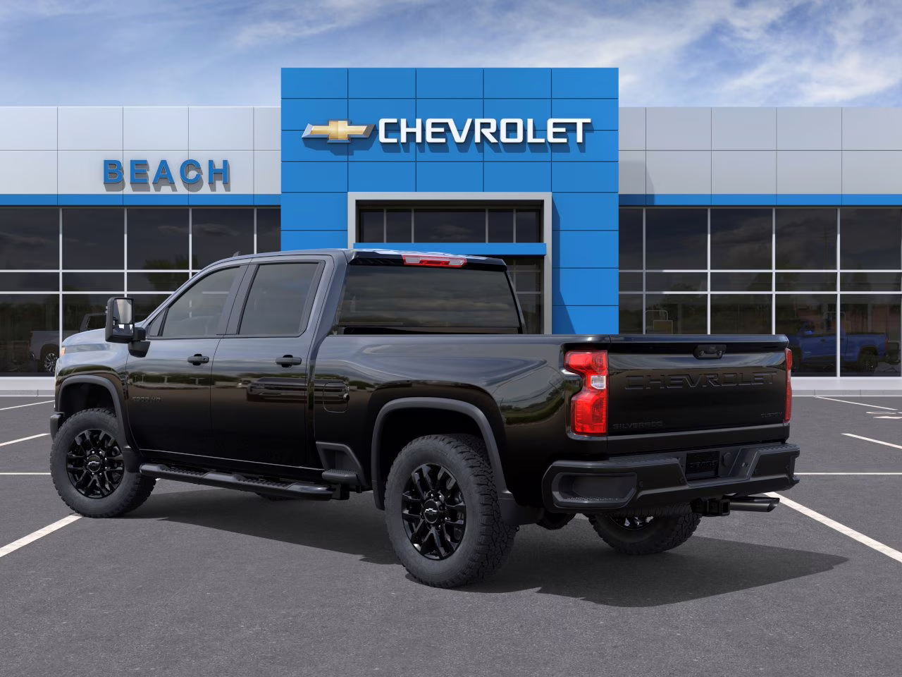 2026 Black Chevrolet Silverado 2500 HD Custom 4X4 Truck