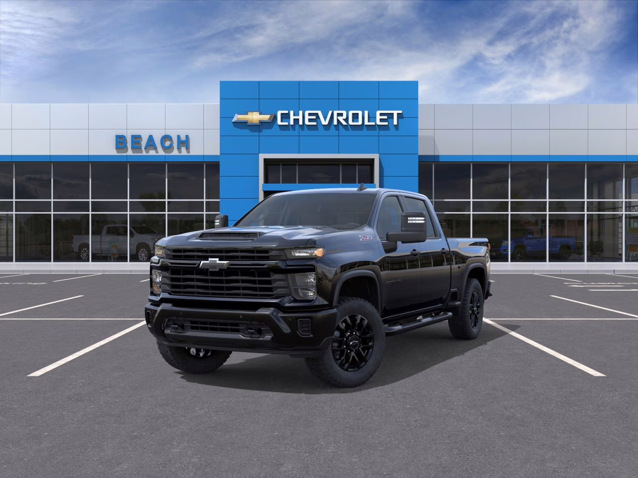2026 Black Chevrolet Silverado 2500 HD Custom 4X4 Truck