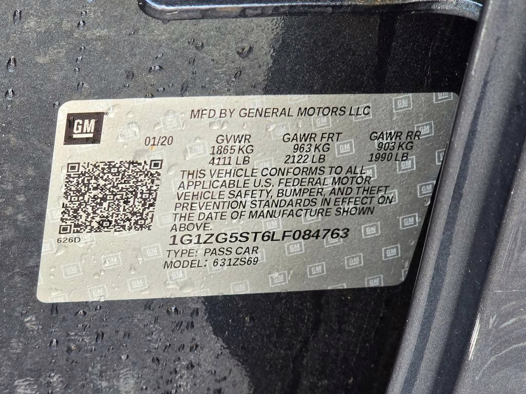 2020 Shadow Gray Metallic Chevrolet Malibu RS FWD Sedan