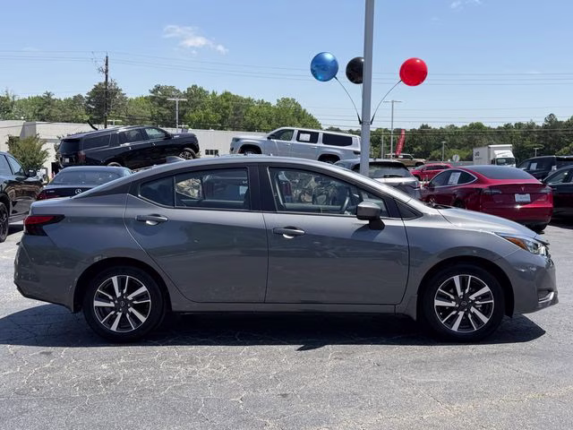 2025 Gun Metallic Nissan Versa 1.6 SV FWD Sedan