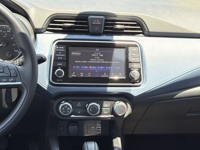 2025 Aspen White Tricoat Nissan Versa 1.6 SV FWD Sedan