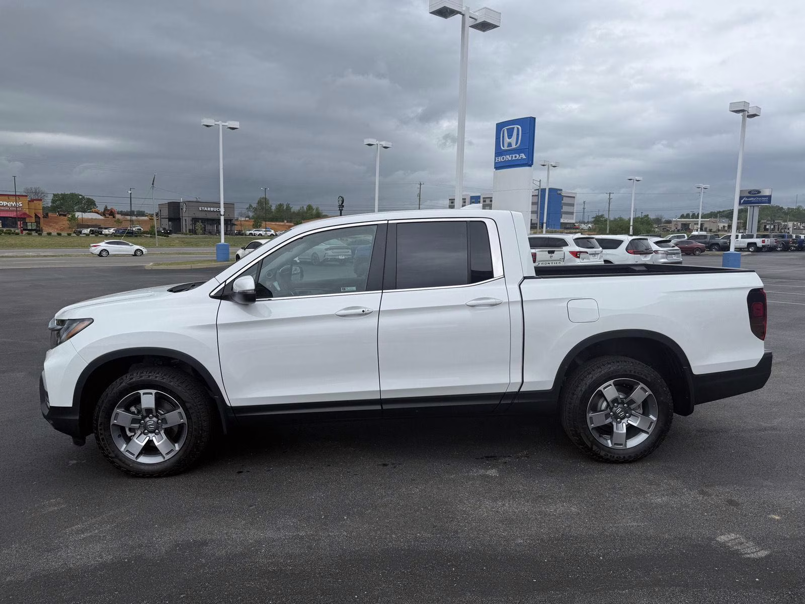2026 Platinum White Pearl Honda Ridgeline RTL AWD Truck
