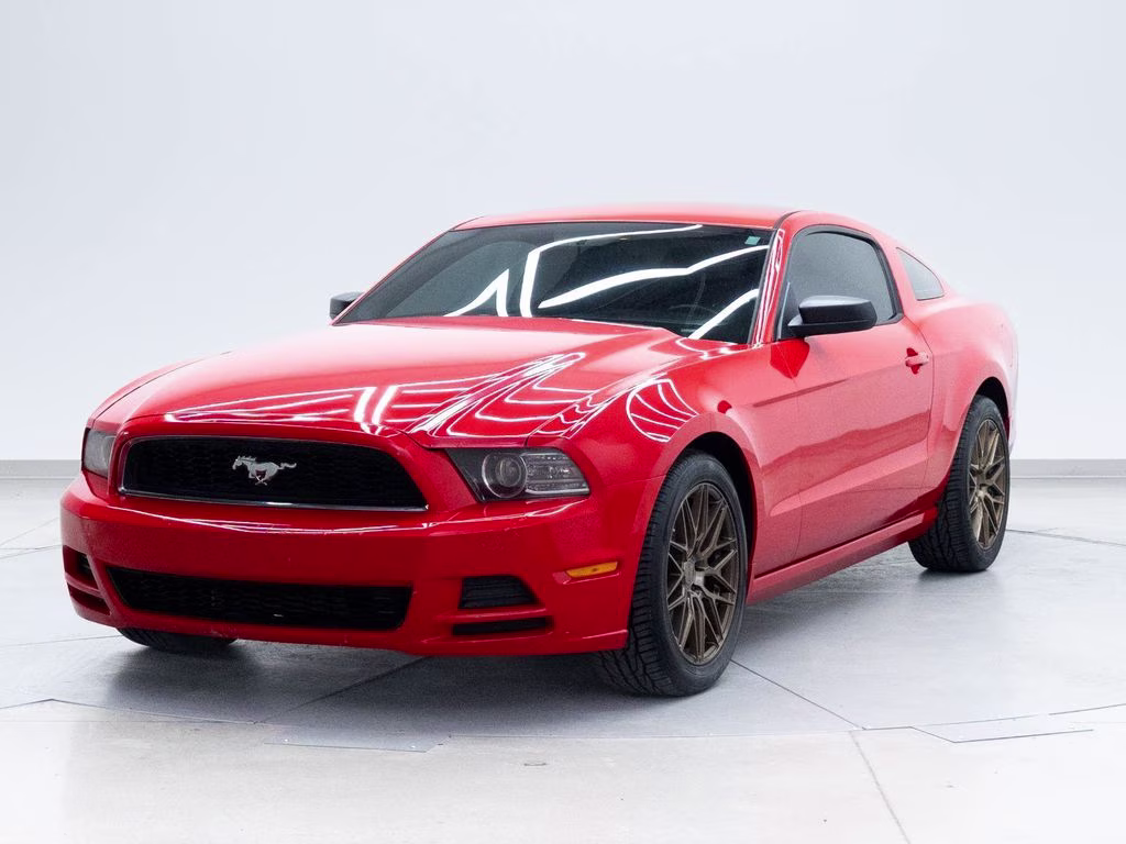 2014 Race Red Ford Mustang V6 RWD Coupe