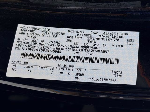 2023 Black Metallic Ford Super Duty F-250 SRW Lariat Harley - Davidson 4X4 Truck